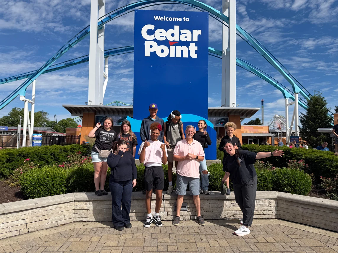 BCC students together at Cedar Point